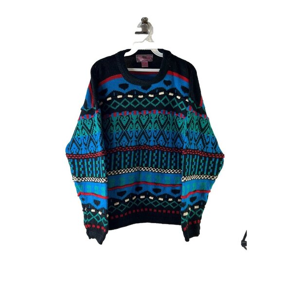 トップス COOGI 3D Knit Sweater XL VTG 90s Coogi Style Ed Bassmaster 3D Knit Crewneck Sweater